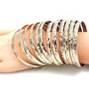 Docena de Aros 5.264.002.05 Chapa de Oro, Diamantado, Tres Tonos (06 MM Thickness, Size 5 (2.50 Diameter))