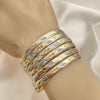 Docena de Aros 5.264.002.05 Chapa de Oro, Diamantado, Tres Tonos (06 MM Thickness, Size 5 (2.50 Diameter))