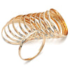 Docena de Aros 5.264.002.05 Chapa de Oro, Diamantado, Tres Tonos (06 MM Thickness, Size 5 (2.50 Diameter))