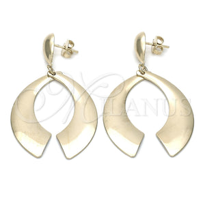 Arete Largo 02.32.0517 Oro Laminado, Pulido, Tono Dorado