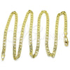 Gargantilla Basica 5.222.026.24 Oro Laminado, Diseño de Mariner, Pulido, Tono Dorado (0.80 Gauge, 03 MM Thickness, 24 Inches Length)