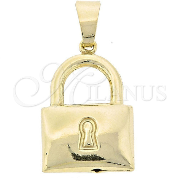Dije Elegante 44.034 Oro Laminado, Pulido, Tono Dorado