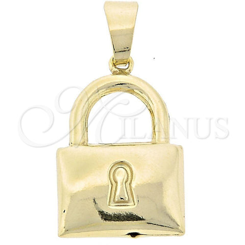 Dije Elegante 44.034 Oro Laminado, Pulido, Tono Dorado