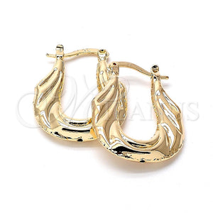 Argolla Pequeña 5.149.033 Oro Laminado, Diamantado, Tono Dorado