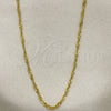 Gargantilla Basica 5.223.028.16 Oro Laminado, Diseño de Singapore, Pulido, Tono Dorado (0.40 Gauge, 02 MM Thickness, 16 Inches Length)