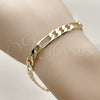 Pulsera Básica 5.222.012.08 Oro Laminado, Diseño de Figaro, Pulido, Tono Dorado (180 Gauge, Thickness, 8 Inches Length)