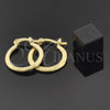 Argolla Pequeña 111.013 Oro Laminado, Pulido, Tono Dorado