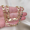 Gargantilla Basica 5.222.001.24 Oro Laminado, Diseño de Cubana, Pulido, Tono Dorado (200 Gauge, 08 MM Thickness, 24 Inches Length)