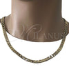 Gargantilla Basica 5.222.002.24 Oro Laminado, Diseño de Cubana, Pulido, Tono Dorado (150 Gauge, 07 MM Thickness, 24 Inches Length)