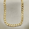 Gargantilla Basica 5.222.003.20 Oro Laminado, Diseño de Cubana, Pulido, Tono Dorado (160 Gauge, 06 MM Thickness, 20 Inches Length)