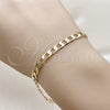 Pulsera Básica 5.222.004.08 Oro Laminado, Diseño de Cubana, Pulido, Tono Dorado (140 Gauge, Thickness, 8 Inches Length)