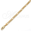 Gargantilla Basica 5.222.015.20 Oro Laminado, Diseño de Figaro, Pulido, Tono Dorado (120 Gauge, 04 MM Thickness, 20 Inches Length)