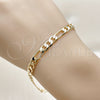 Pulsera Básica 5.222.014.08 Oro Laminado, Diseño de Figaro, Pulido, Tono Dorado (140 Gauge, Thickness, 8 Inches Length)