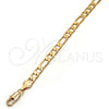 Pulsera Básica 5.222.014.08 Oro Laminado, Diseño de Figaro, Pulido, Tono Dorado (140 Gauge, Thickness, 8 Inches Length)