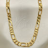 Gargantilla Basica 5.222.013.30 Oro Laminado, Diseño de Figaro, Pulido, Tono Dorado (160 Gauge, 06 MM Thickness, 30 Inches Length)