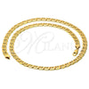 Gargantilla Basica 5.222.021.28 Oro Laminado, Diseño de Mariner, Pulido, Tono Dorado (200 Gauge, 09 MM Thickness, 28 Inches Length)