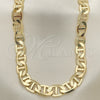 Gargantilla Basica 5.222.021.28 Oro Laminado, Diseño de Mariner, Pulido, Tono Dorado (200 Gauge, 09 MM Thickness, 28 Inches Length)