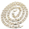 Gargantilla Basica 5.222.021.30 Oro Laminado, Diseño de Mariner, Pulido, Tono Dorado (200 Gauge, 09 MM Thickness, 30 Inches Length)