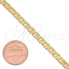 Pulsera Básica 5.222.022.08 Oro Laminado, Diseño de Mariner, Pulido, Tono Dorado (180 Gauge, 08 MM Thickness, 8 Inches Length)