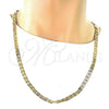 Gargantilla Basica 5.222.023.28 Oro Laminado, Diseño de Mariner, Pulido, Tono Dorado (150 Gauge, 07 MM Thickness, 28 Inches Length)