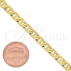 Gargantilla Basica 5.222.024.18 Oro Laminado, Diseño de Mariner, Pulido, Tono Dorado (120 Gauge, 05 MM Thickness, 18 Inches Length)