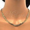 Gargantilla Basica 5.222.024.18 Oro Laminado, Diseño de Mariner, Pulido, Tono Dorado (120 Gauge, 05 MM Thickness, 18 Inches Length)
