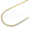 Gargantilla Basica 5.222.024.28 Oro Laminado, Diseño de Mariner, Pulido, Tono Dorado (120 Gauge, 05 MM Thickness, 28 Inches Length)