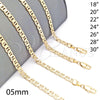 Gargantilla Basica 5.222.024.30 Oro Laminado, Diseño de Mariner, Pulido, Tono Dorado (120 Gauge, 05 MM Thickness, 30 Inches Length)