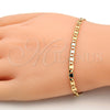 Pulsera Básica 5.222.029.07 Oro Laminado, Diseño de Mariner, Pulido, Tono Dorado (0.80 Gauge, 04 MM Thickness, 7 Inches Length)