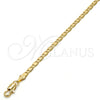 Pulsera Básica 5.222.029.07 Oro Laminado, Diseño de Mariner, Pulido, Tono Dorado (0.80 Gauge, 04 MM Thickness, 7 Inches Length)