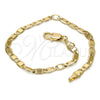 Pulsera Básica 5.222.029.07 Oro Laminado, Diseño de Mariner, Pulido, Tono Dorado (0.80 Gauge, 04 MM Thickness, 7 Inches Length)