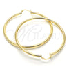 Argolla Grande 5.134.018.60 Oro Laminado, Diseño de Hueco, Pulido, Tono Dorado