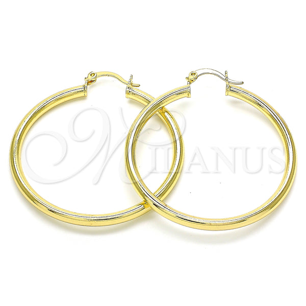 Argolla Grande 5.134.021.45 Oro Laminado, Pulido, Tono Dorado