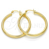 Argolla Mediana 5.134.023.35 Oro Laminado, Diseño de Hueco, Pulido, Tono Dorado