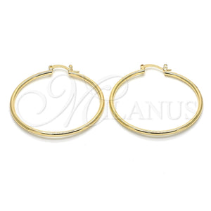 Argolla Mediana 5.134.009.35 Oro Laminado, Pulido, Tono Dorado