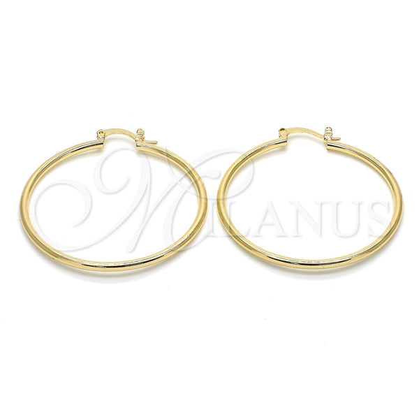 Argolla Mediana 5.134.009.35 Oro Laminado, Pulido, Tono Dorado