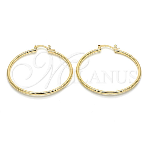 Argolla Mediana 5.134.009.35 Oro Laminado, Pulido, Tono Dorado