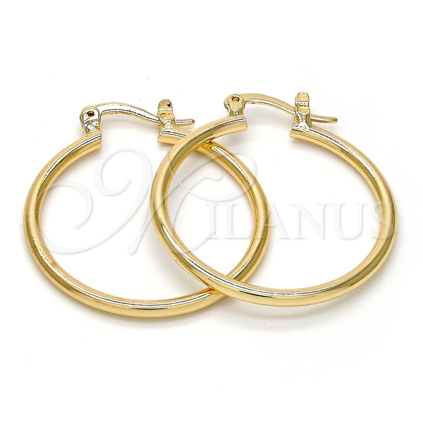 Argolla Mediana 5.134.011.25 Oro Laminado, Pulido, Tono Dorado