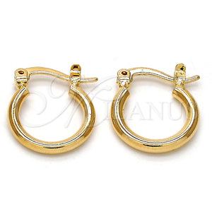 Argola de Niño 5.134.014.10 Oro Laminado, Pulido, Tono Dorado