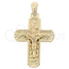 Dije Religioso 05.16.0134 Oro Laminado, Diamantado, Tono Dorado