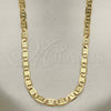 Gargantilla Basica 5.222.030.30 Oro Laminado, Diseño de Mariner, Diamantado, Tono Dorado (0.80 Gauge, 04 MM Thickness, 30 Inches Length)