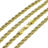 Gargantilla Basica 5.222.034.22 Oro Laminado, Diseño de Rope, Pulido, Tono Dorado (04 MM Thickness, 22 Inches Length)