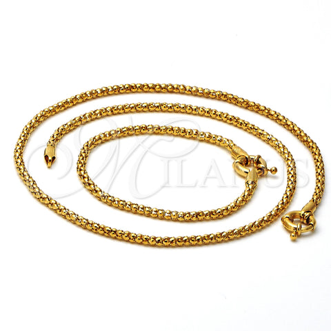 Collar y Pulsera 5.221.003.20 Oro Laminado, Pulido, Tono Dorado