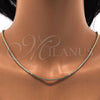 Gargantilla Basica 5.222.038.24 Oro Laminado, Diseño de Box, Pulido, Tono Dorado (02 MM Thickness, 24 Inches Length)