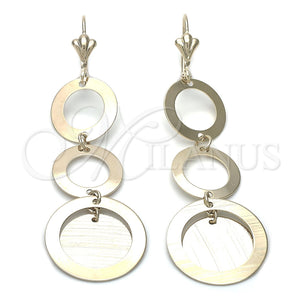 Arete Largo 80.011 Oro Laminado, Pulido, Tono Dorado
