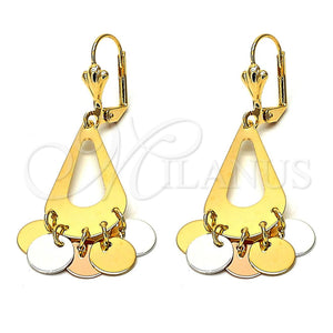 Arete Chandelier 02.32.0199 Oro Laminado, Pulido, Tres Tonos