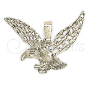 Dije Elegante 5.182.002 Oro Laminado, Diseño de Águila, Diamantado, Tono Dorado