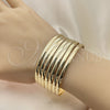 Aro Semanario 5.232.004.05 Oro Laminado, Pulido, Tono Dorado (04 MM Thickness, Size 5 (2.50 Diameter))