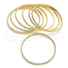 Aro Semanario 5.232.004.05 Oro Laminado, Pulido, Tono Dorado (04 MM Thickness, Size 5 (2.50 Diameter))