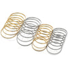Aro Semanario 5.232.004.06 Oro Laminado, Pulido, Tono Dorado (04 MM Thickness, Size 6 (2.75 Diameter))